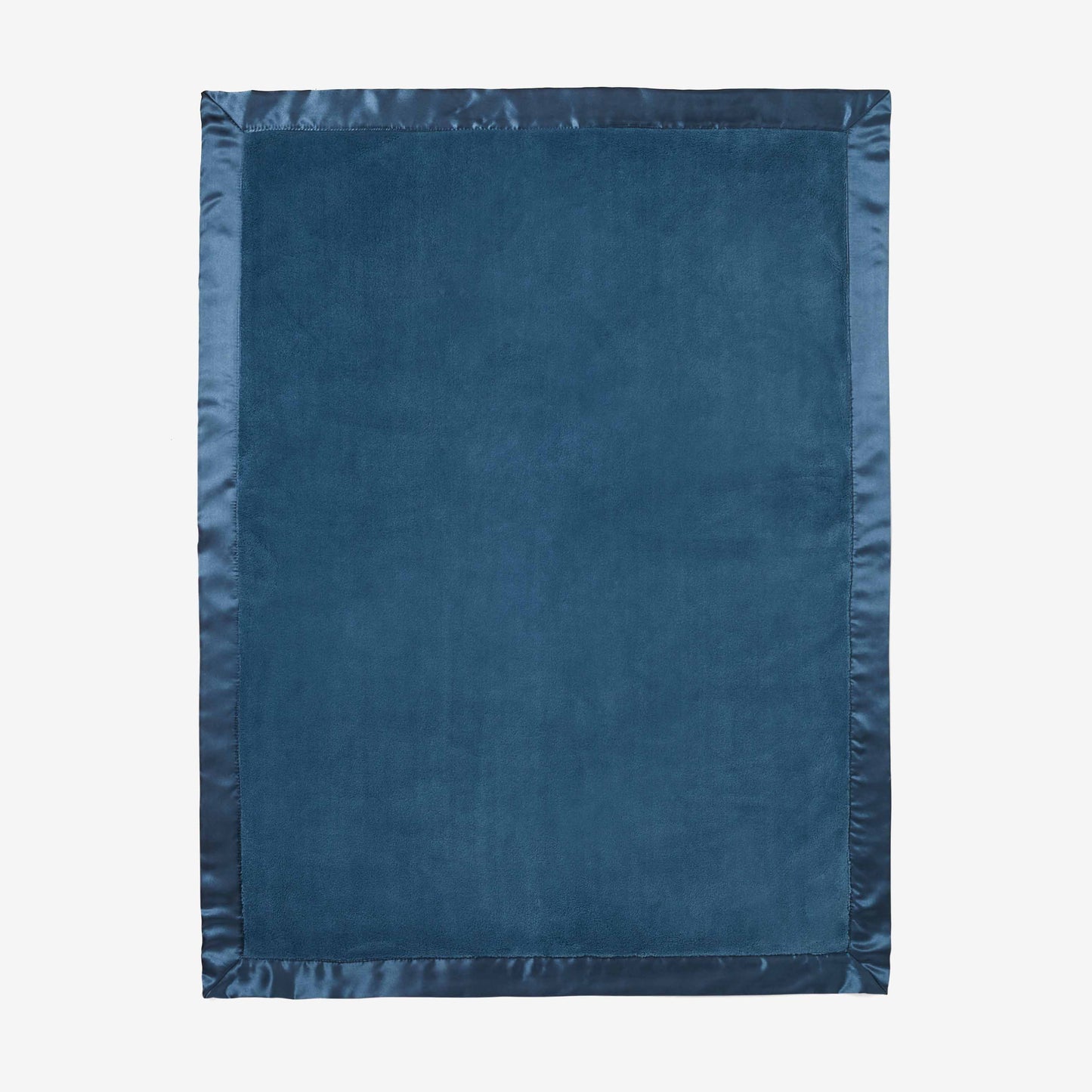 Dark Teal Coral Fleece Baby Stroller Blanket