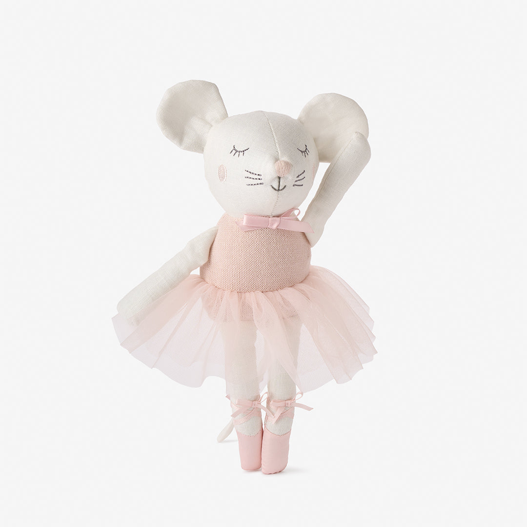 10" Mia the Mouse Ballerina Linen Toy Boxed