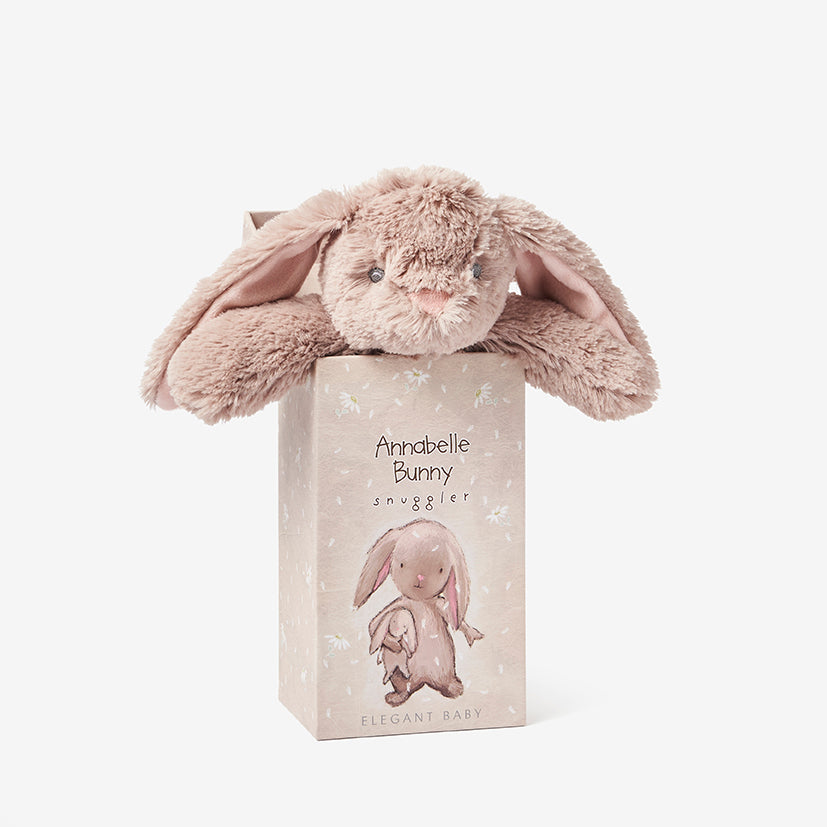 Bunny Snuggler Plush Security Blanket w/ Gift Box
