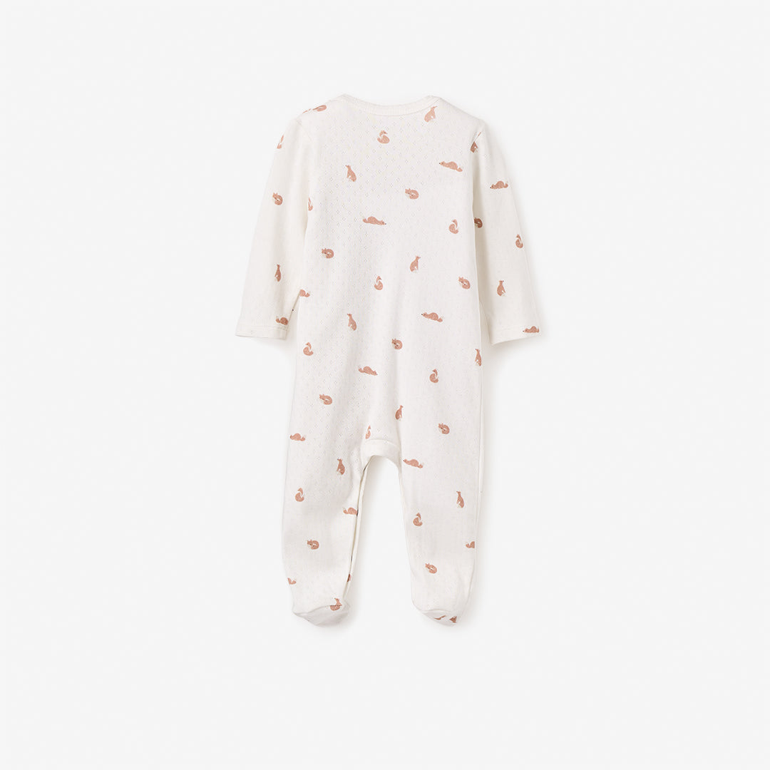 Fox Printed Organic Cotton Jumpsuit