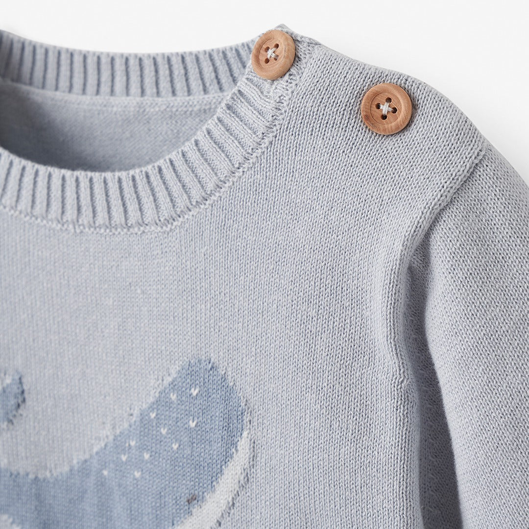 Whale Short Sleeve Sweater + Pant Set
