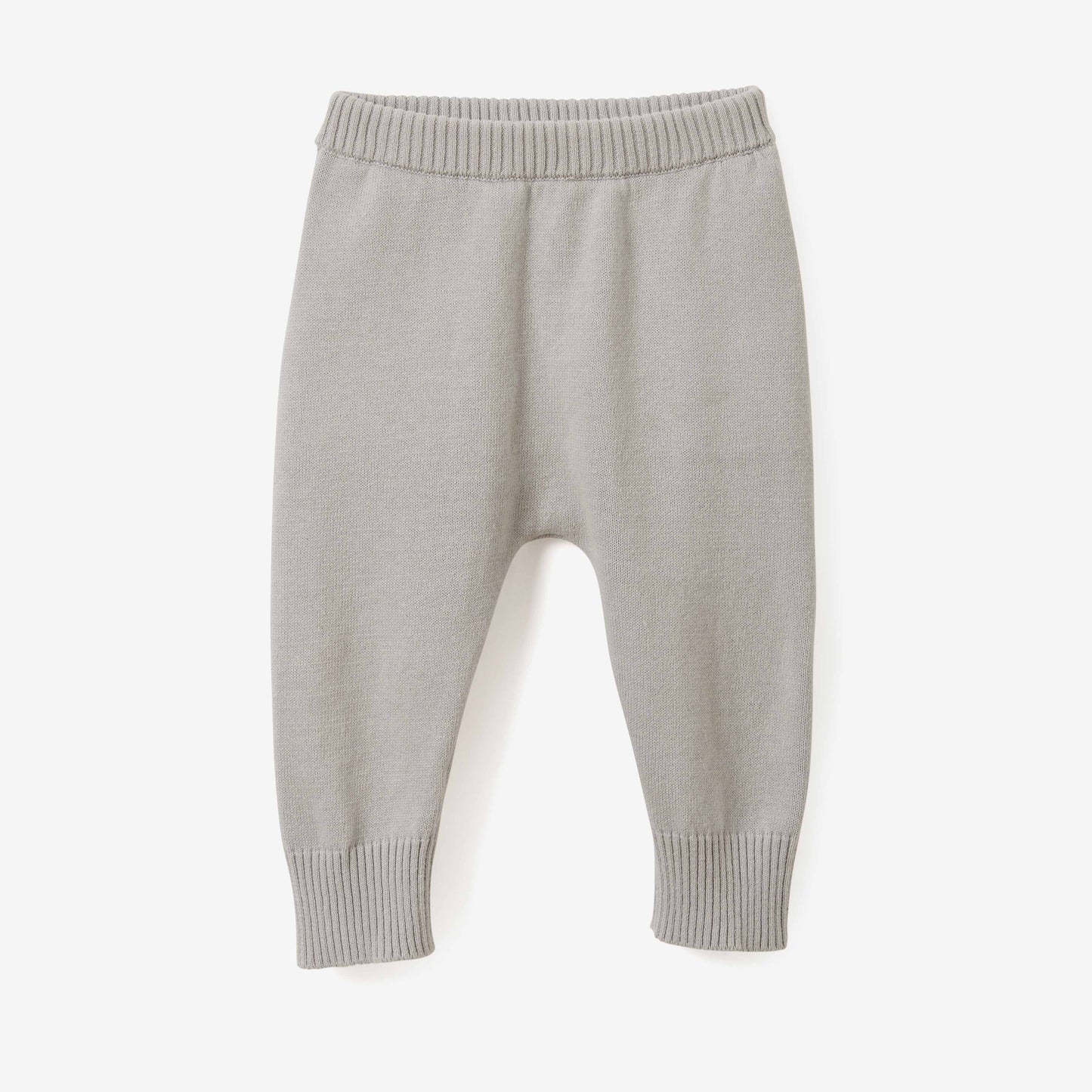 Gray Fine Knit Cotton Baby Pant