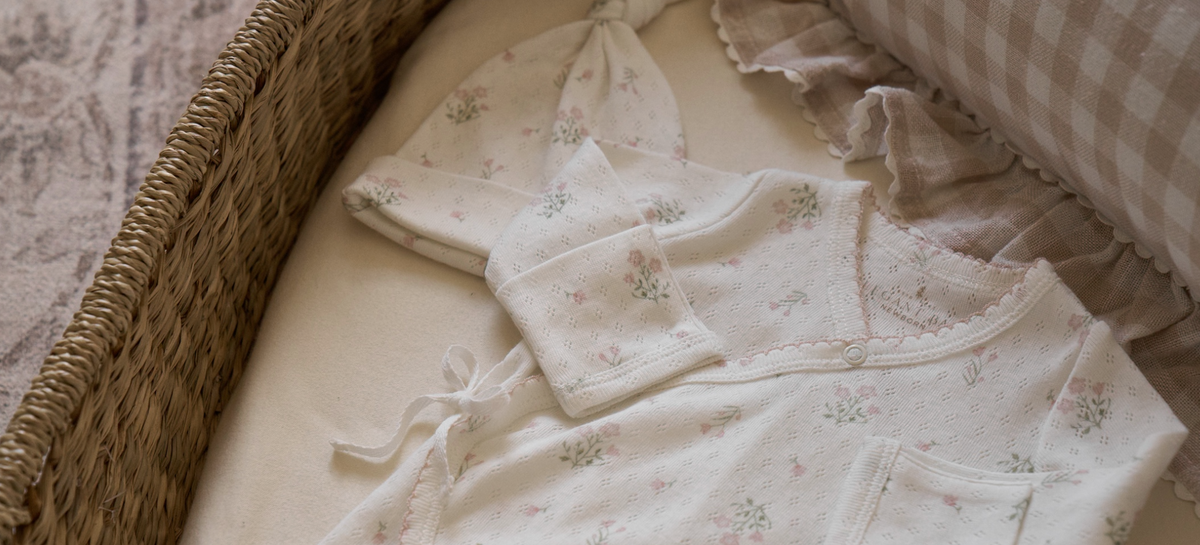Baby Layette, organic baby cothes, coming home outfit, coming home sets