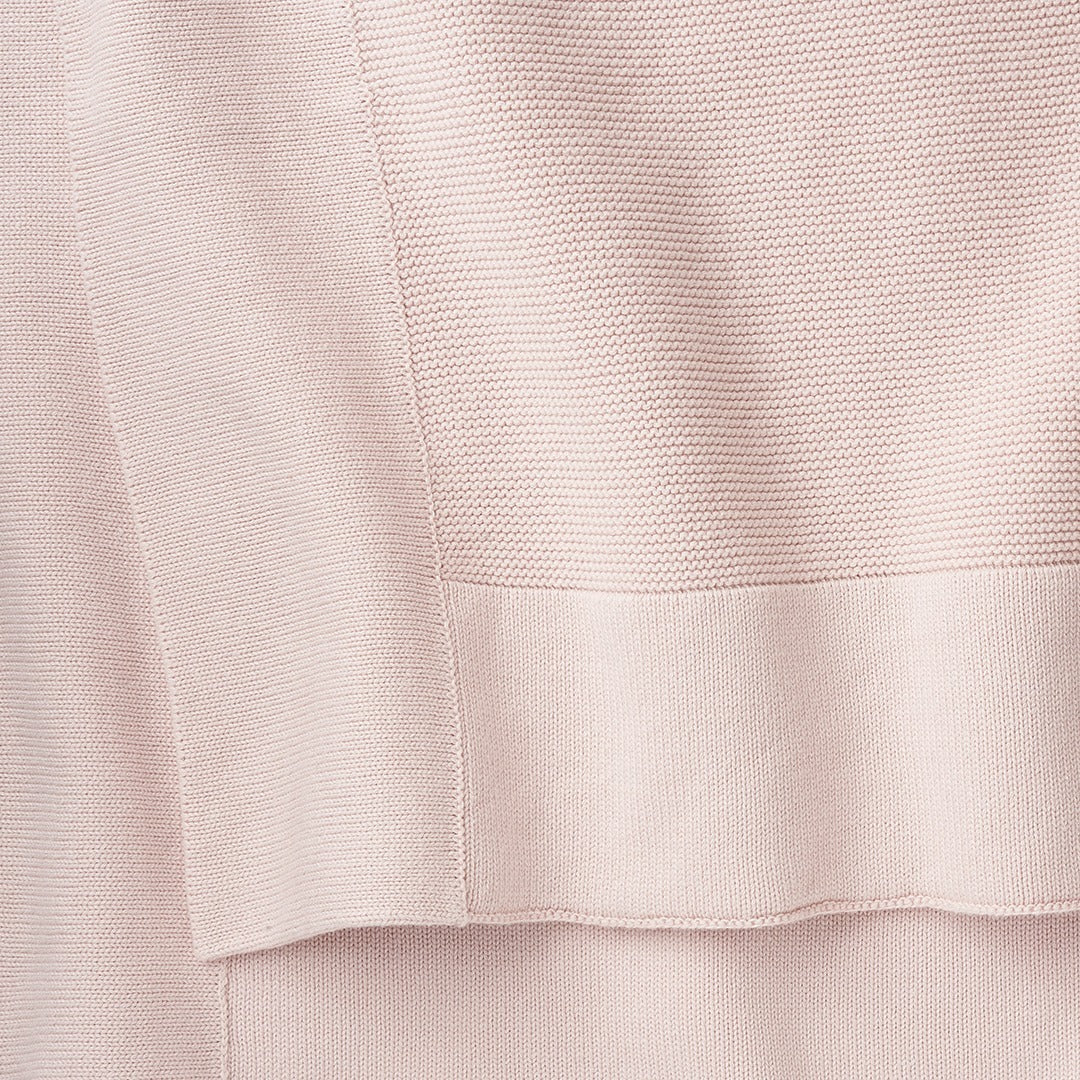 Pale Pink Sofia + Finn Knit Baby Blanket – Elegant Baby