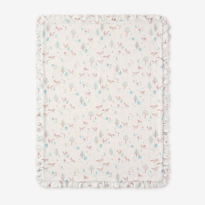 Pony Meadow Organic Muslin Fur Back Blanket