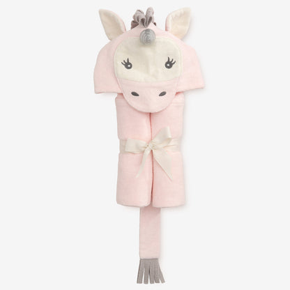 Pink Unicorn Hooded Baby Bath Wrap – Elegant Baby
