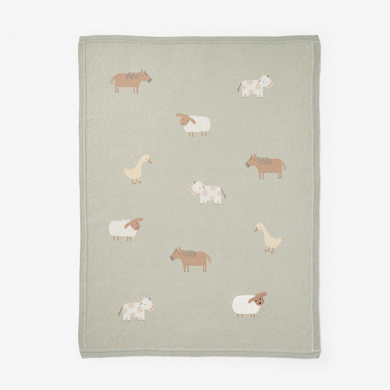 On the Farm Knit Blanket