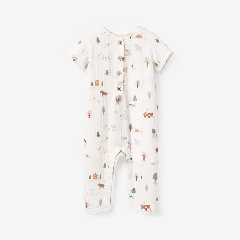 TREEHOUSE FOREST ORGANIC MUSLIN JUMPSUIT, 54% OFF