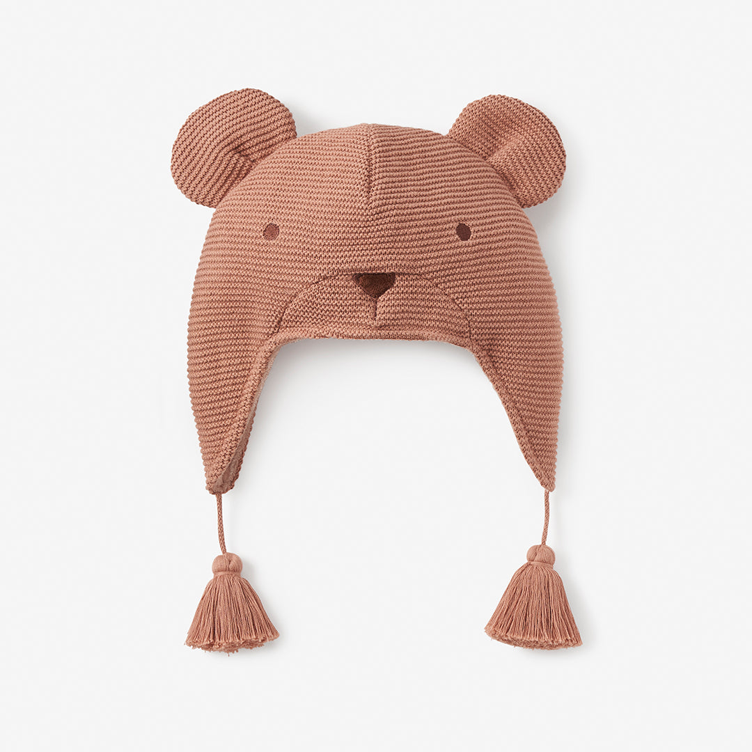 Bear Aviator Knit Baby Hat