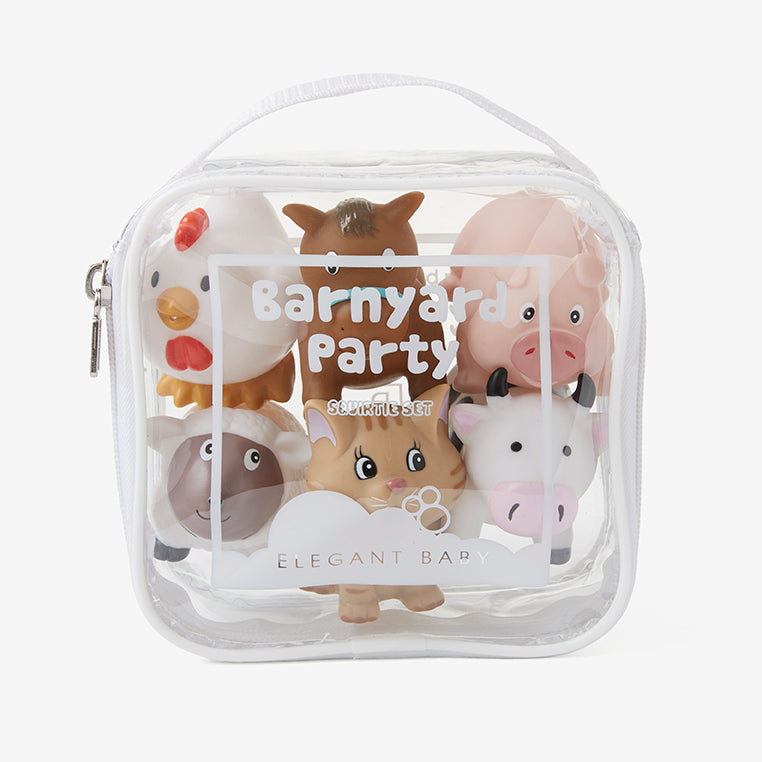 Barnyard Party Squirtie Baby Bath Toys