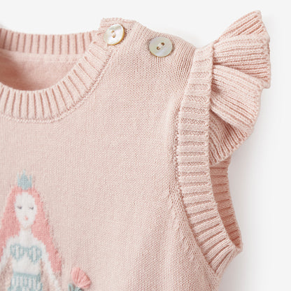 Mermaid Cotton Knit Bubble Romper