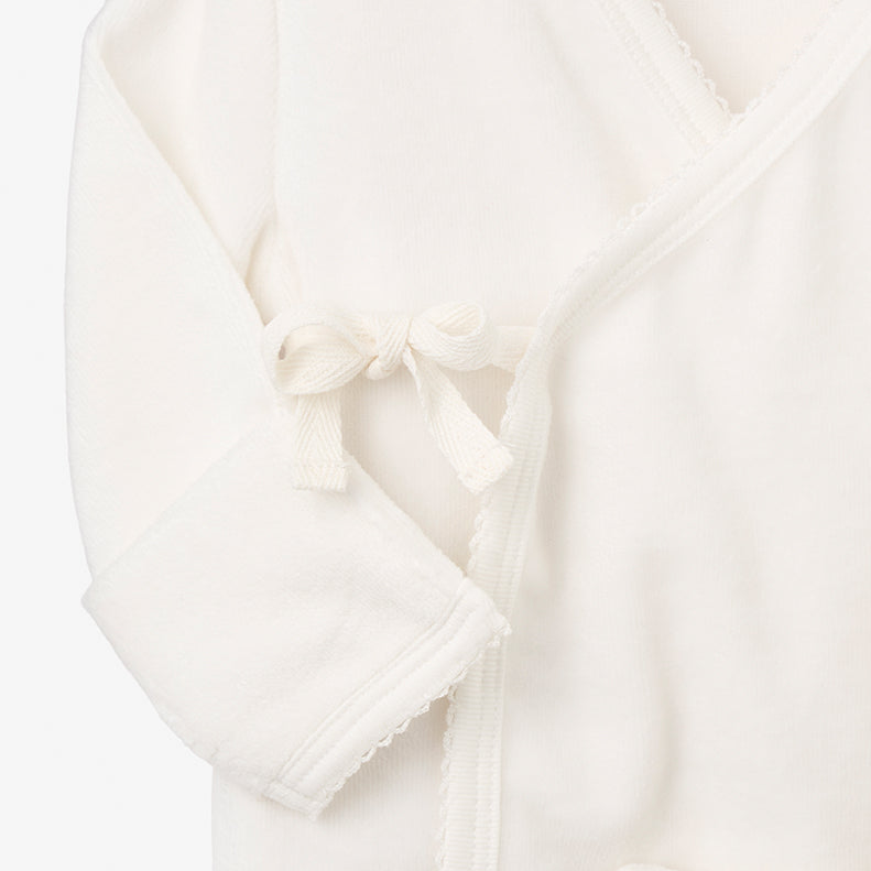 Whisper White Velour Layette Set
