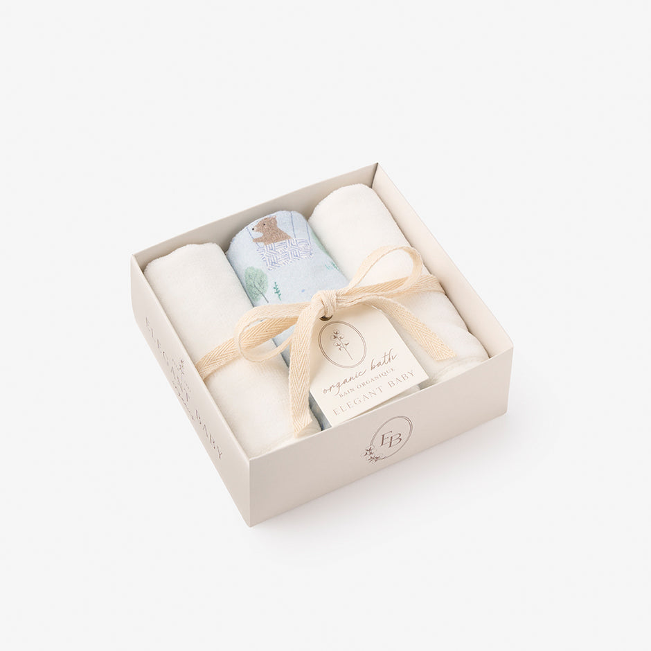 Luxury Baby Bath Toys, Bath Wraps, Washcloth Elegant Baby