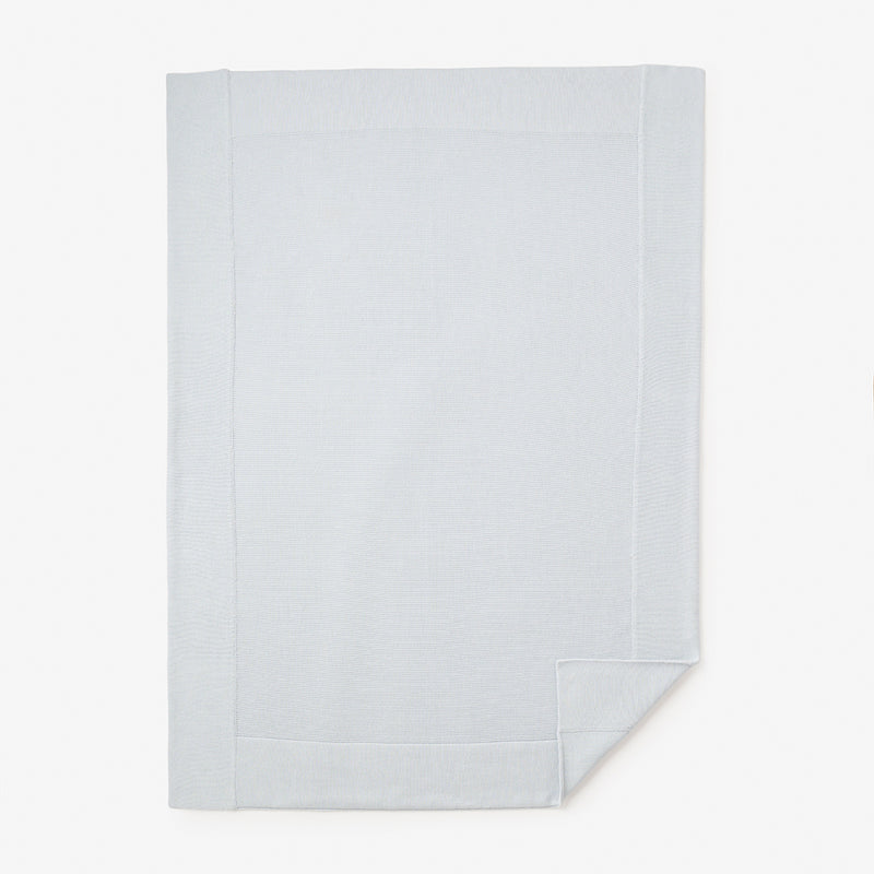 Pale Blue Sofia + Finn Knit Baby Blanket