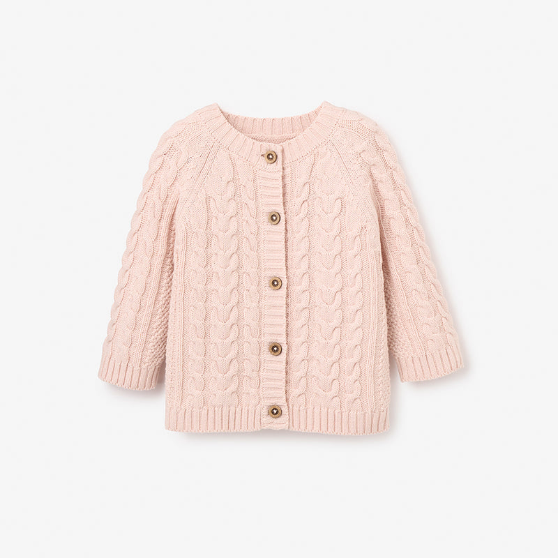 eaphi　CABLE KNIT CARDIGAN A knit piece that surprises with the unexpected addition of