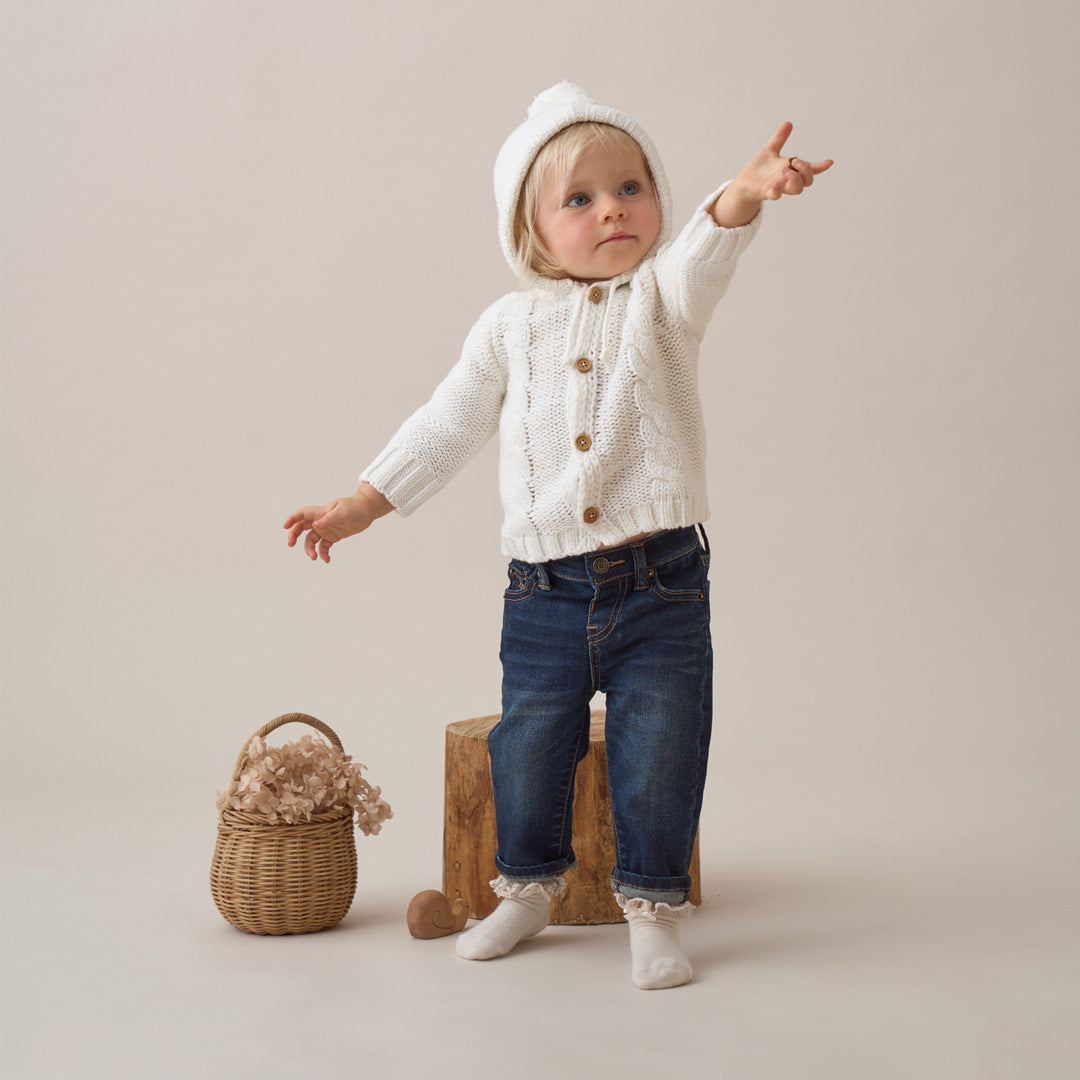 Baby pom pom sweater hotsell