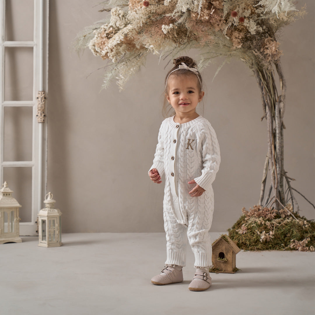 Baby girl white sales jumpsuit