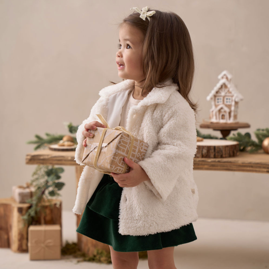 Teddy top open coat