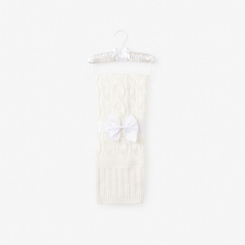 Sarah Louise Christening Shawl - White/Pink main image 0