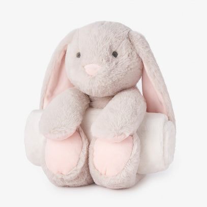 Bunny Bedtime Huggie Plush Toy with Blanket