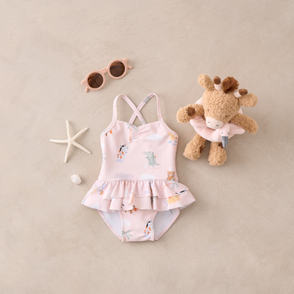 Baby girl ruffle swimsuit discount