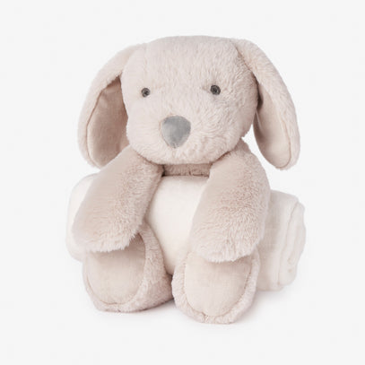 Puppy Bedtime Huggie Plush Toy with Blanket