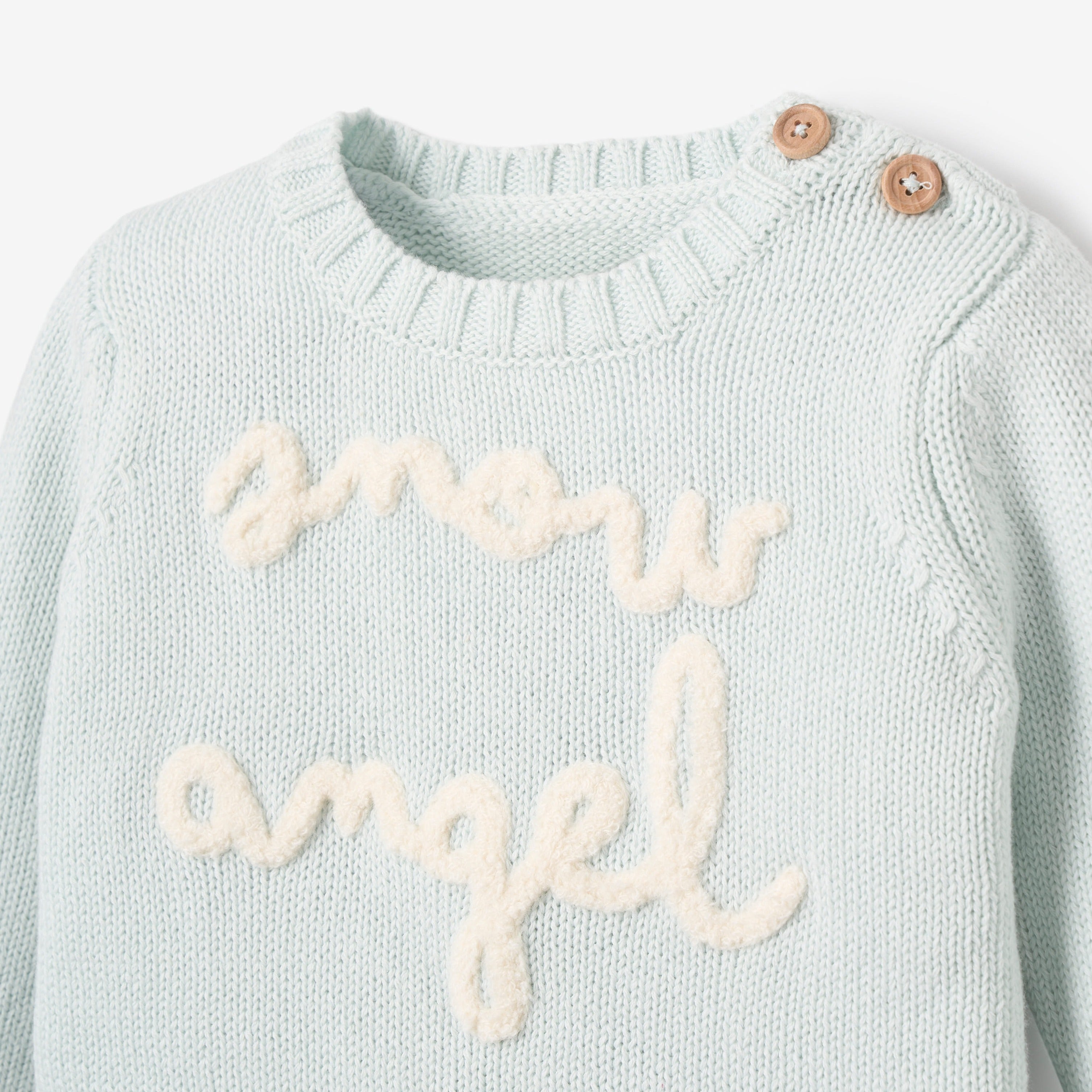 Elegant Baby Snow Angel Sweater Skirt Set Pom Hat 12 18M