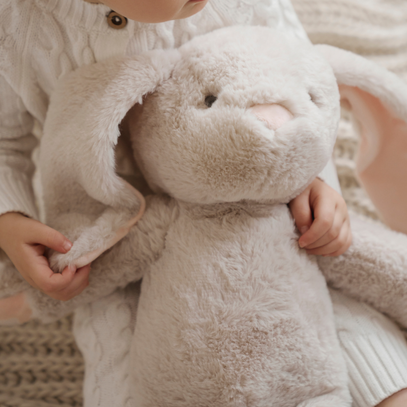 Bunny Bedtime Huggie Plush Toy with Blanket