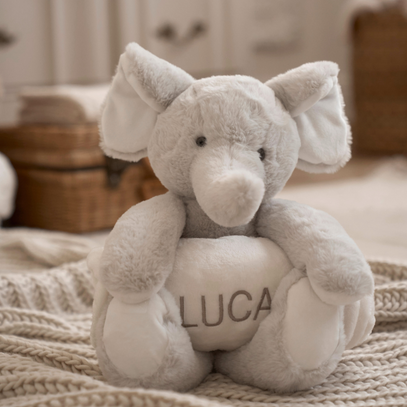 Personalized Stuffed Animals for Babies Embroidered Elegant Baby