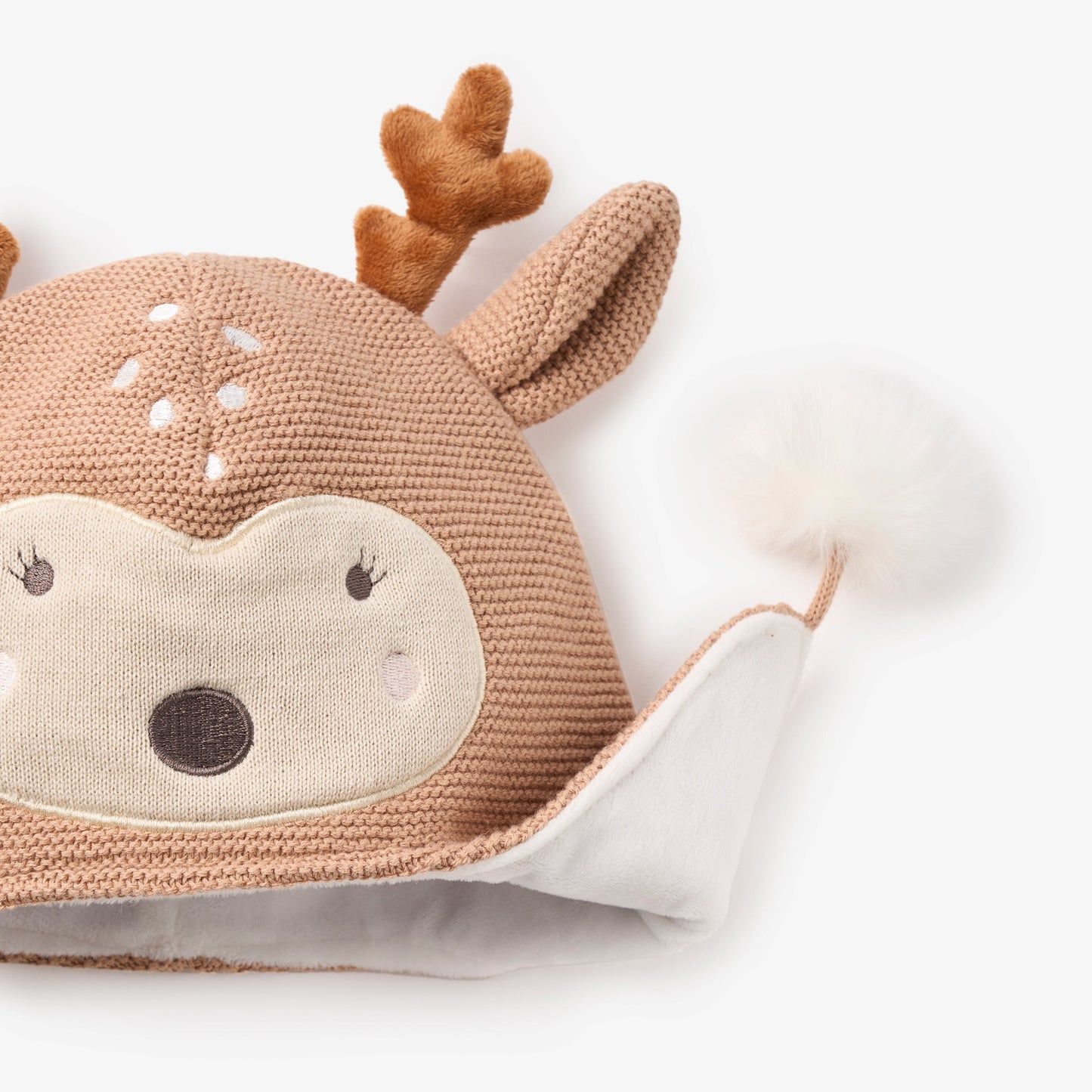 Fawn Aviator Knit Baby Hat