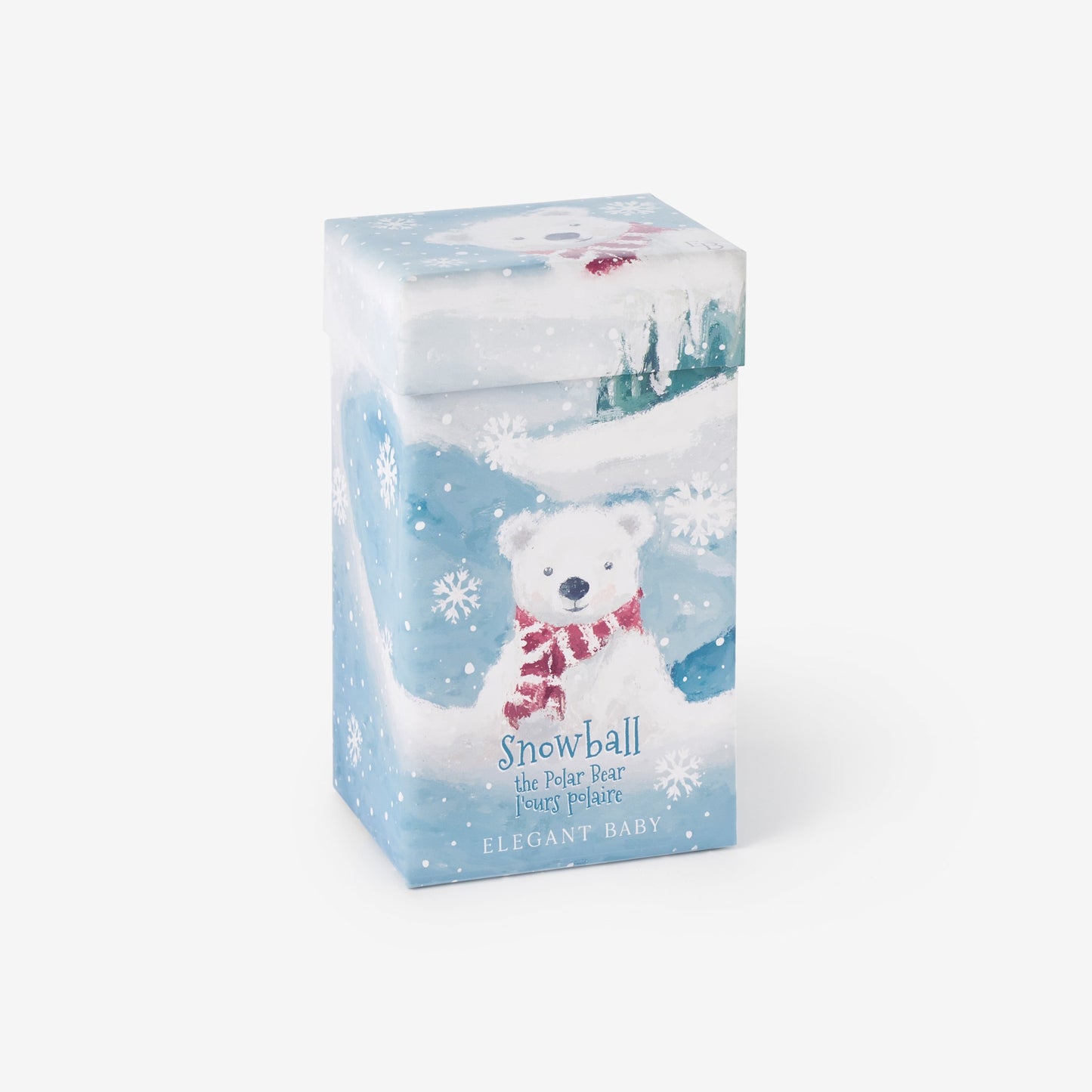 ‘Snowball' Polar Bear Snuggler Plush Security Blanket W/ Gift Box