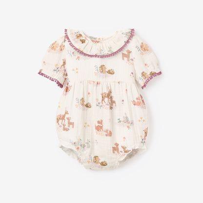 Forest Family Organic Muslin Bubble Romper