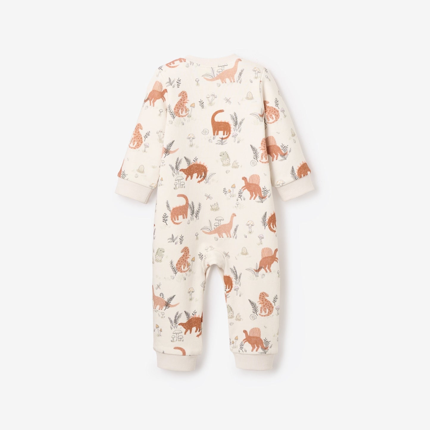 Dinosaur Organic Printed Fleece Jumpsuit