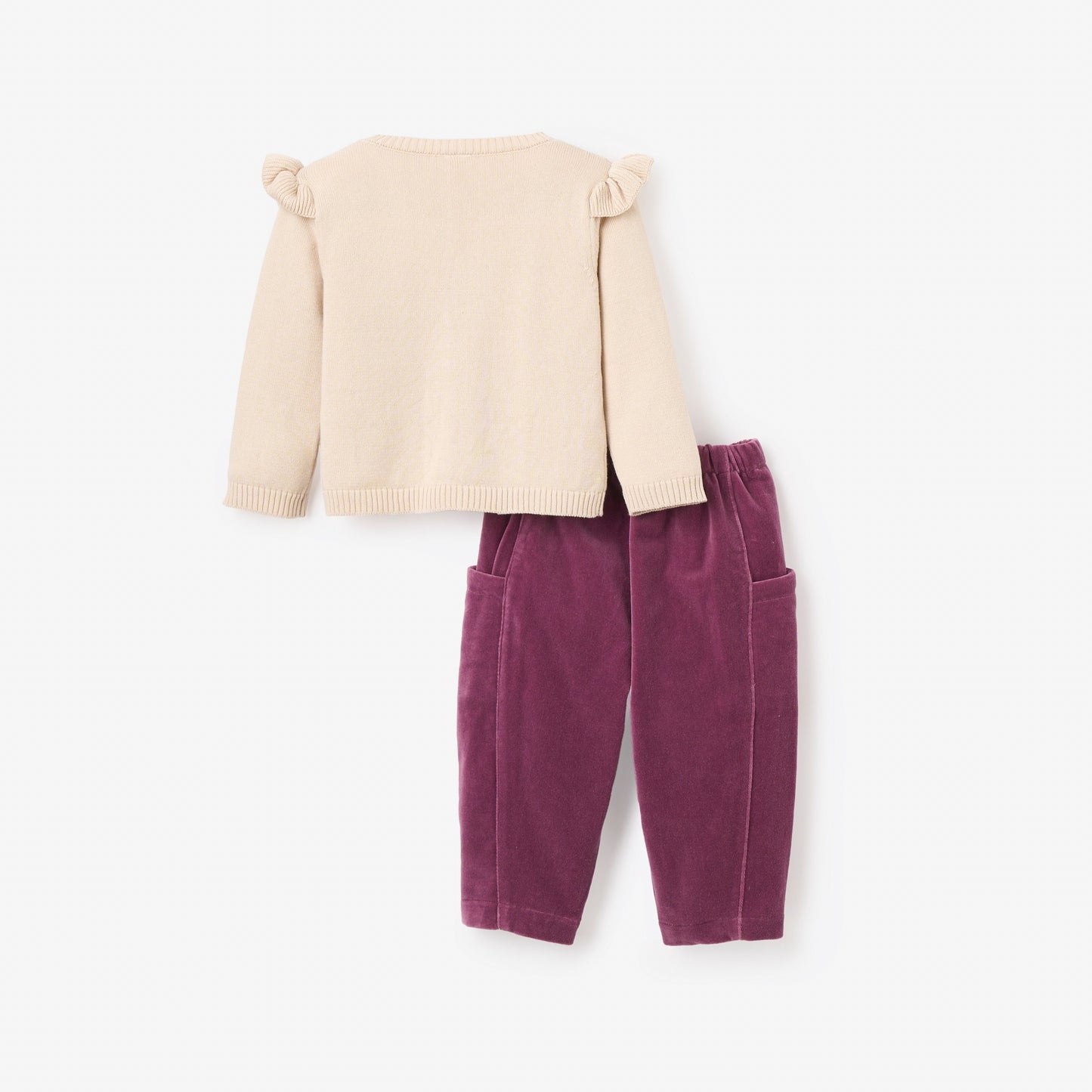 Forest Family Sweater + Velvet Pant Set