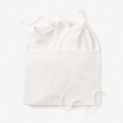 Whisper White Velour Layette Set