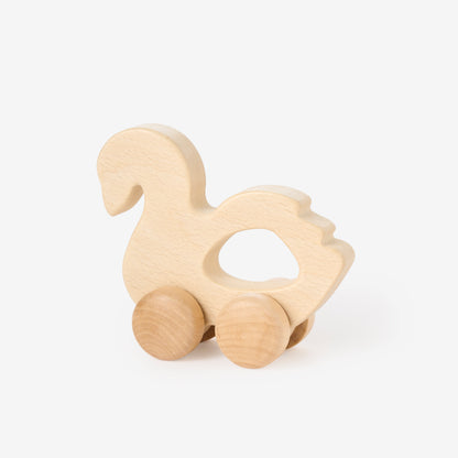 Wooden Push Toy Swan