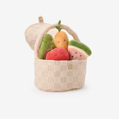 Plush Picnic Basket Activity Set