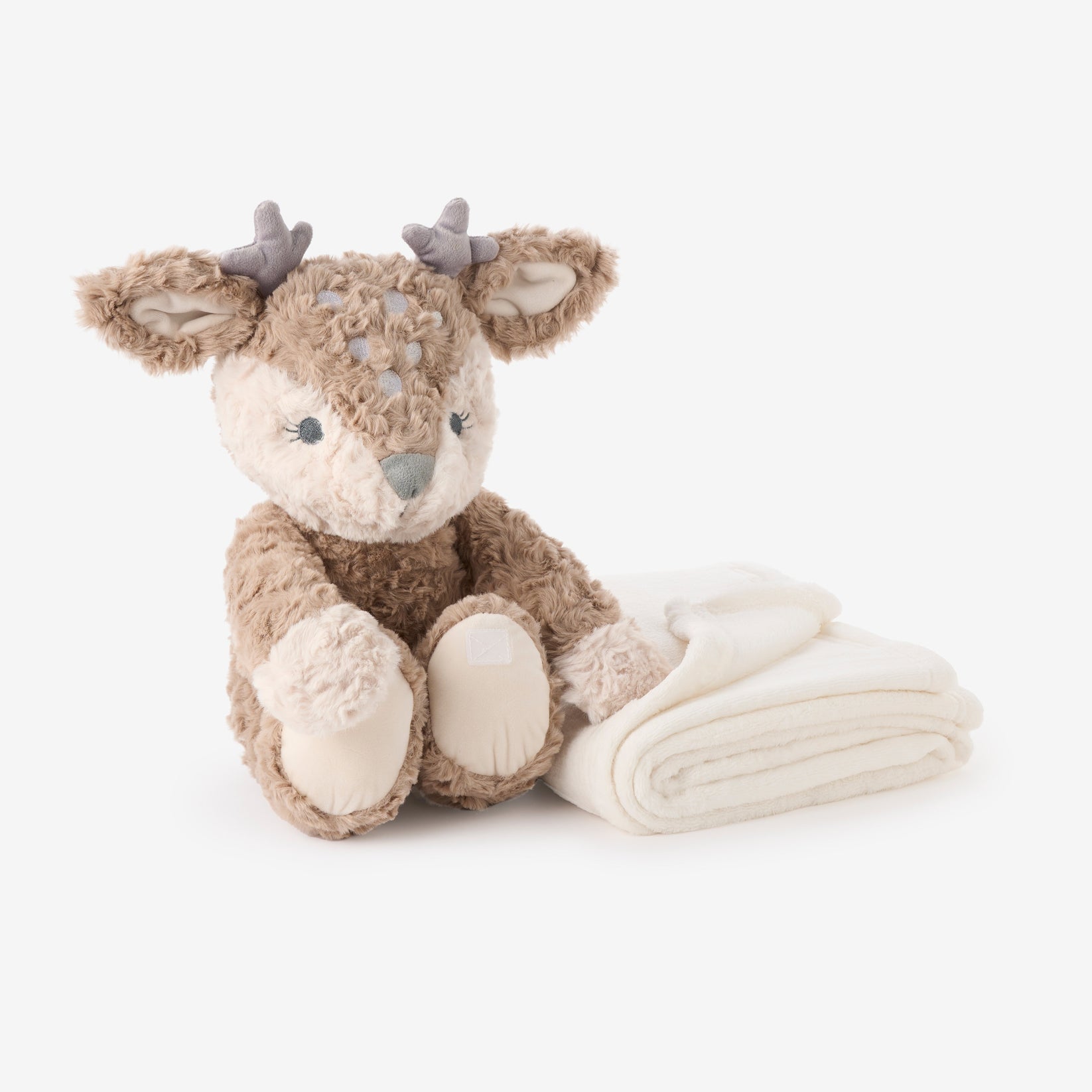 Fawn Bedtime Huggie Plush Toy with Blanket  Elegant Baby