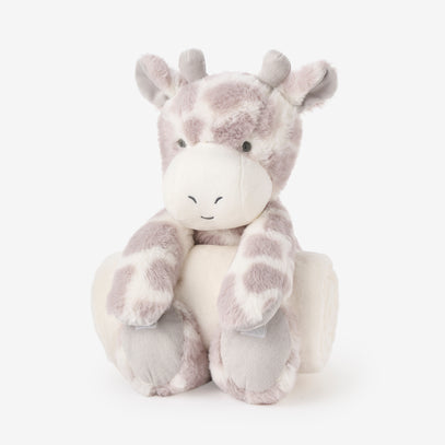 Giraffe Bedtime Huggie Plush Toy with Blanket