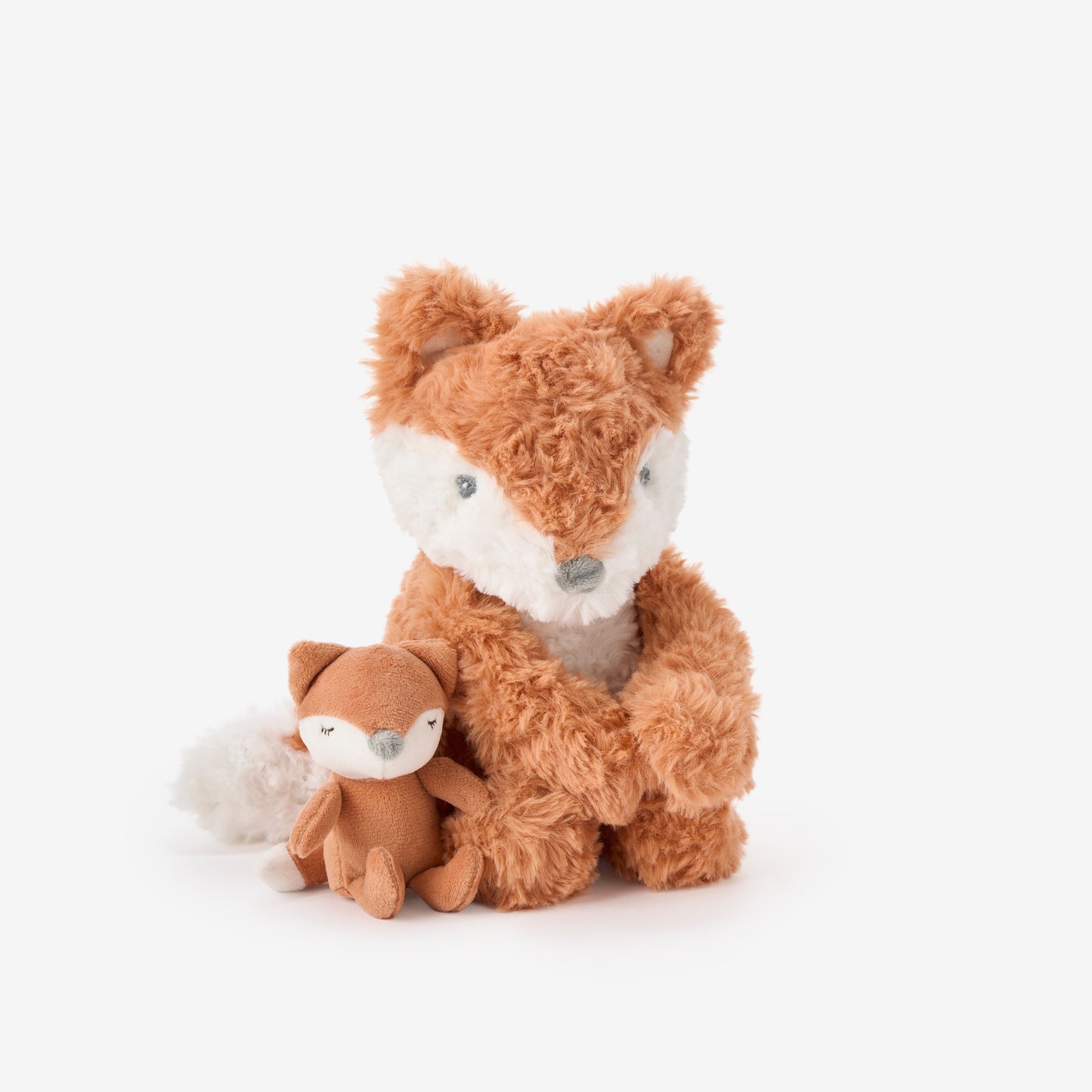 Mama + Baby Fox Plush Toy Set