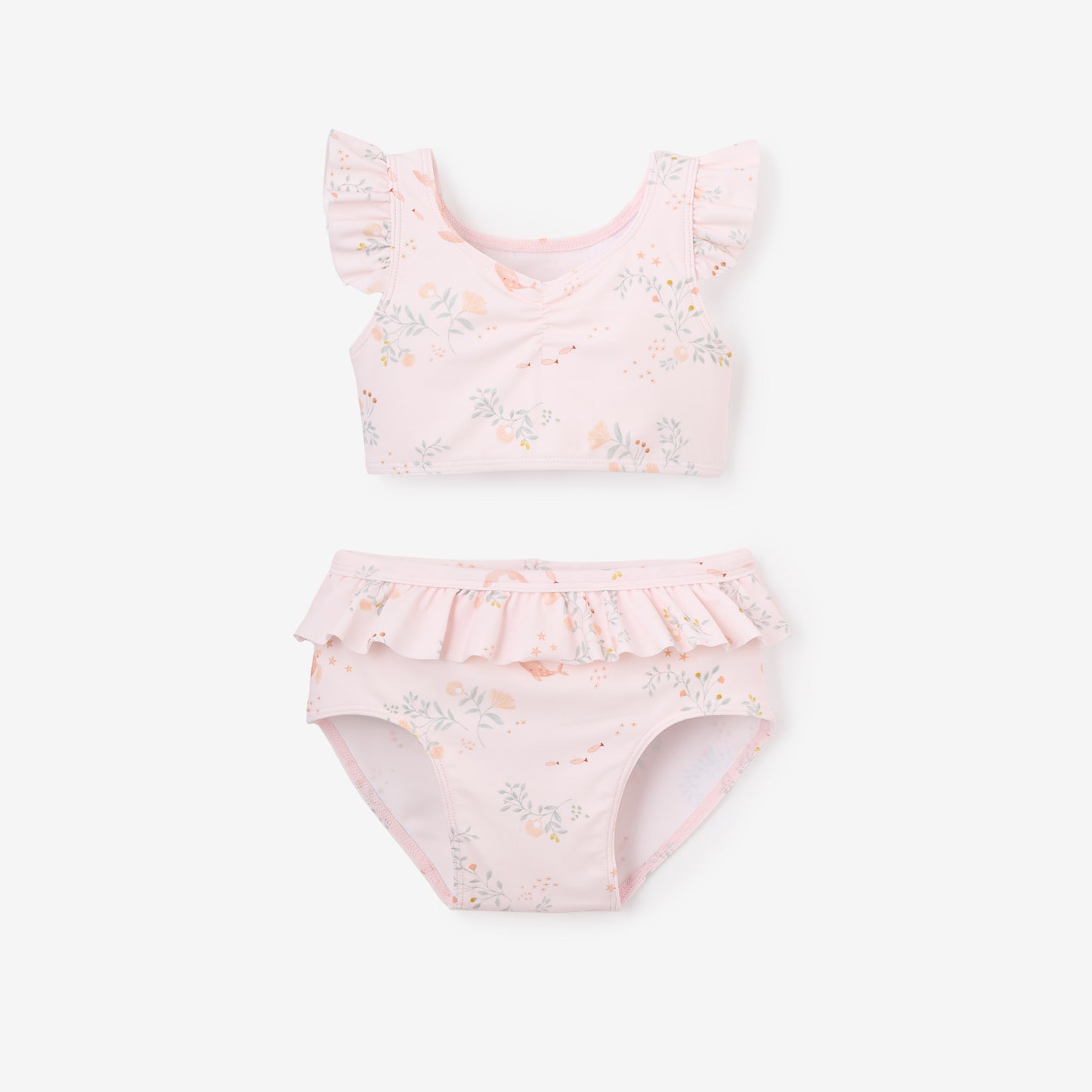 Pink Sea Magic Baby Ruffle Two-Piece Swimsuit