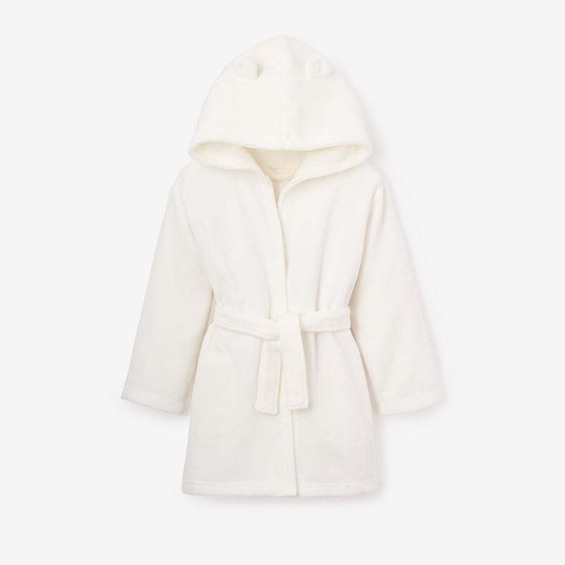 White 2-4T Terry Bath Robe