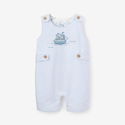 Boat Embroidered Oxford Stripe Jon Jon