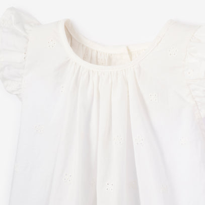 Eyelet Lace Top + Swan Toile Bloomer Set