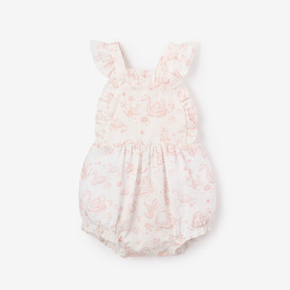 Swan Toile Swiss Dot Sunsuit