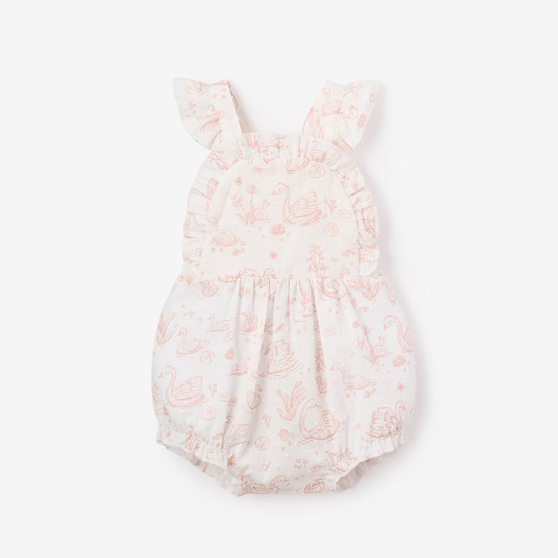 Swan Toile Swiss Dot Sunsuit