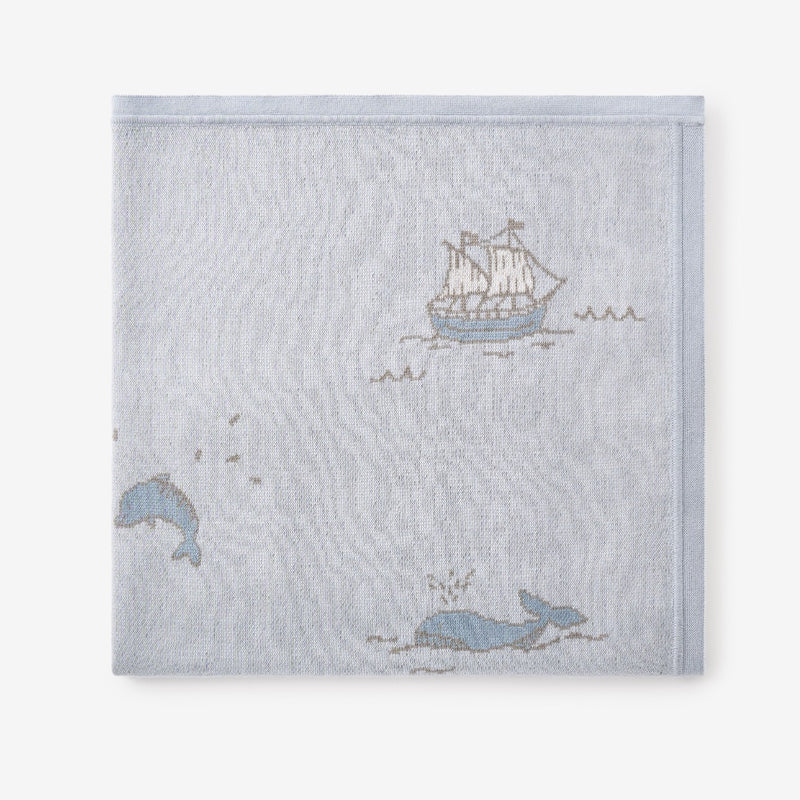 Sea Creature Cotton Knit Blanket
