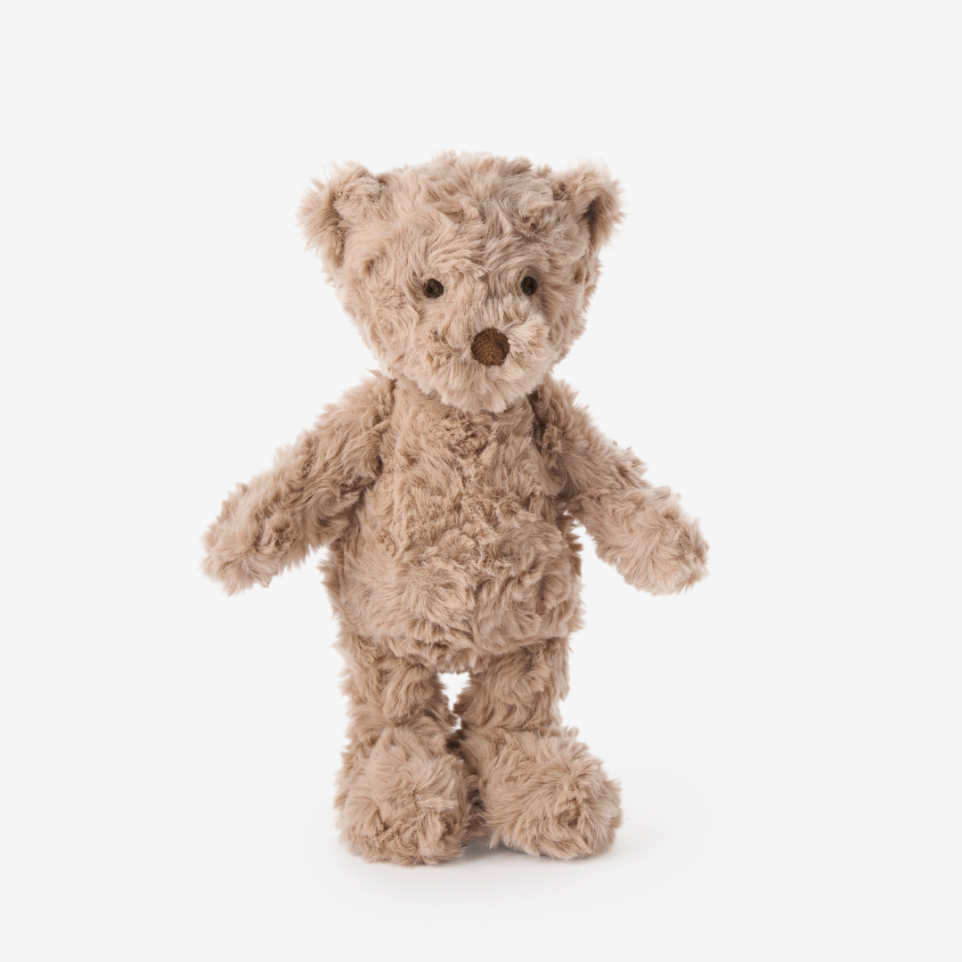 zoomed in Textured Bear 9" Plush Stuffed Toy view 1