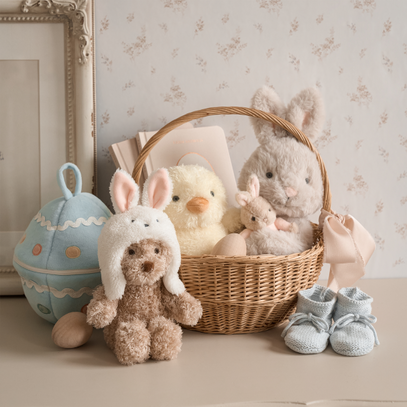 Plush Bear + Easter Egg Activity Toy