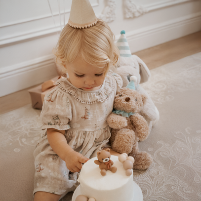 Birthday Print Organic Cotton Muslin Dress